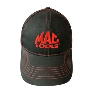 MAC Tools Black Red Adjustable Hat Automotive Mechanic Work Cap